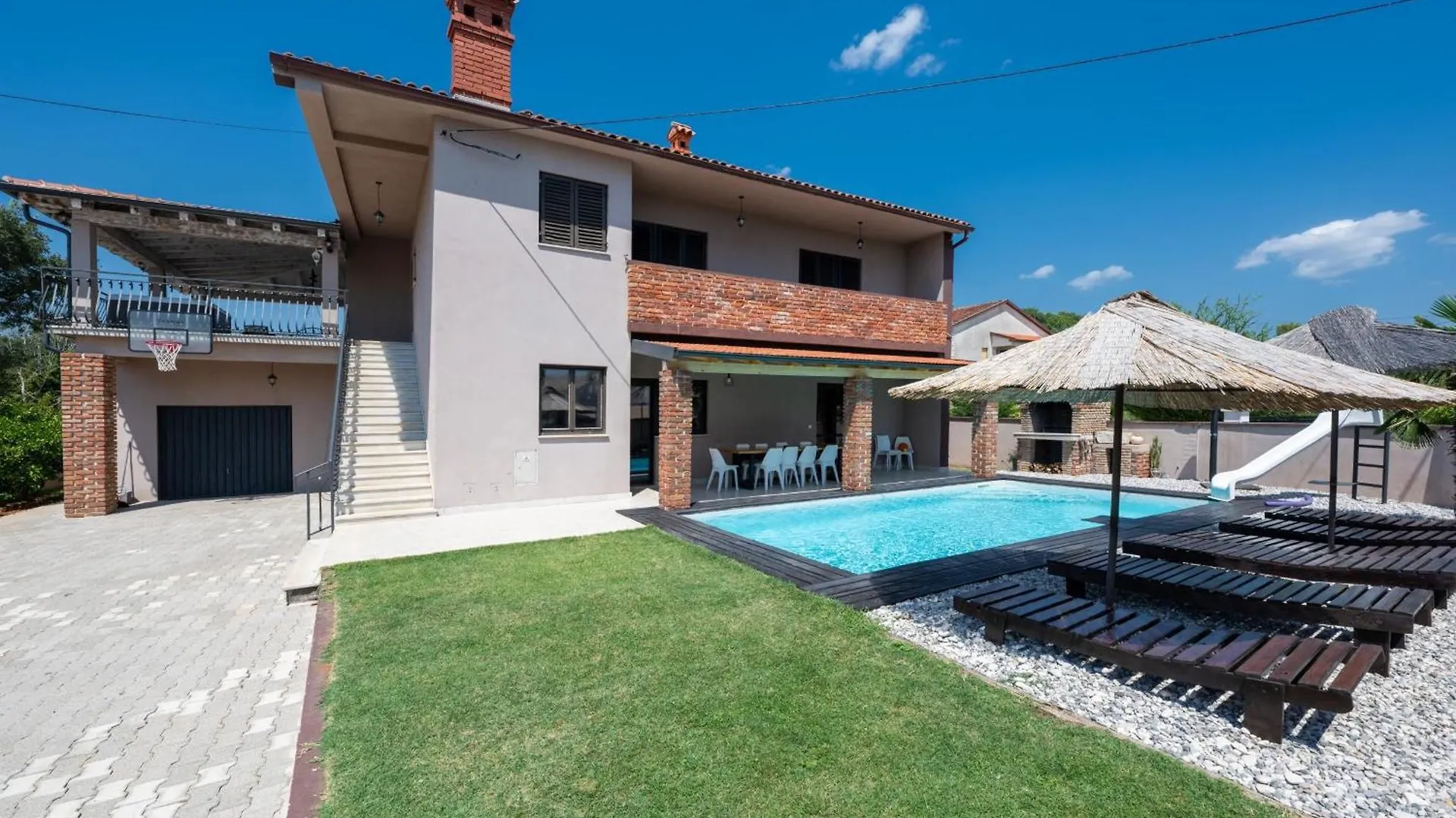 Villa Pupos Mit Privatem Pool, Whirlpool Und Sauna Barban 0*,